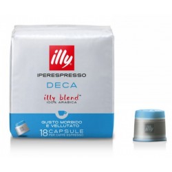 Cafea Illy 18 capsule iperespresso fara cofeina