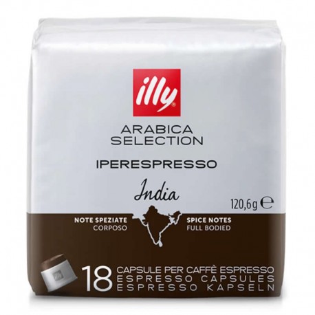 Cafea Illy 18 capsule iperespresso India cu cofeina