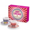 Set illy Judy Chicago kit 2 cesti cappuccino si 2 farfurii