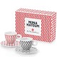 Set illy Mona Hatoum kit 2 cesti cappuccino si 2 farfurii