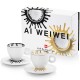 Set illy Ai Weiwei kit 2 cesti cappuccino si 2 farfurii