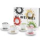 Set illy Ai Weiwei kit 4 cesti cappuccino si 4 farfurii