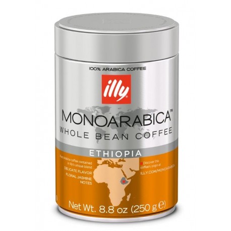 illy Espresso monoarabica ETIOPIA boabe cu cofeina 250gr