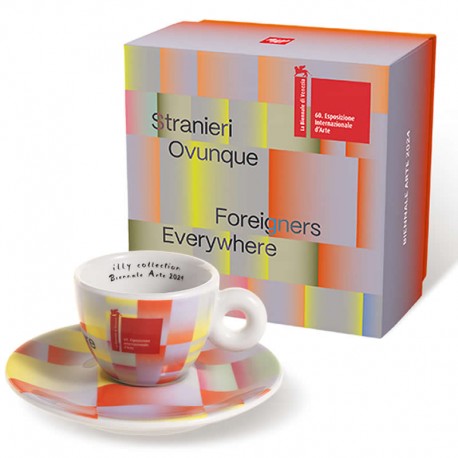 Set illy Biennale 2024 kit 1 ceasca espresso si 1 farfurie